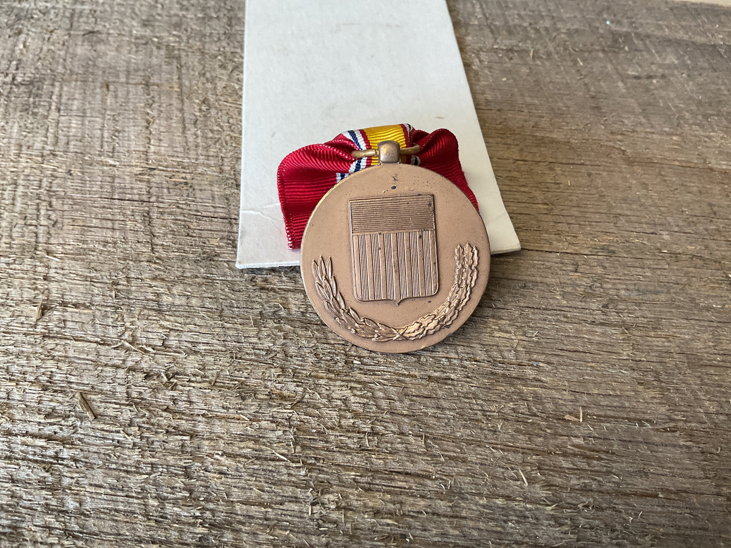 WWII National Defense Medal awarded for honorable active service during a declared national emergency
