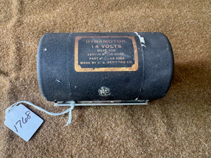 Zenith Radio Corp. 14 Volt Dynamotor KS-5964 Military Radio Power Supply by A.G. Redmond Co.