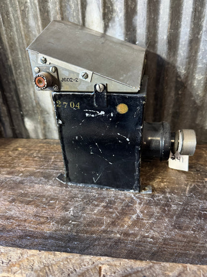 Vintage Tube Transformer Assembly with Ceramic Socket – Black Metal Housing