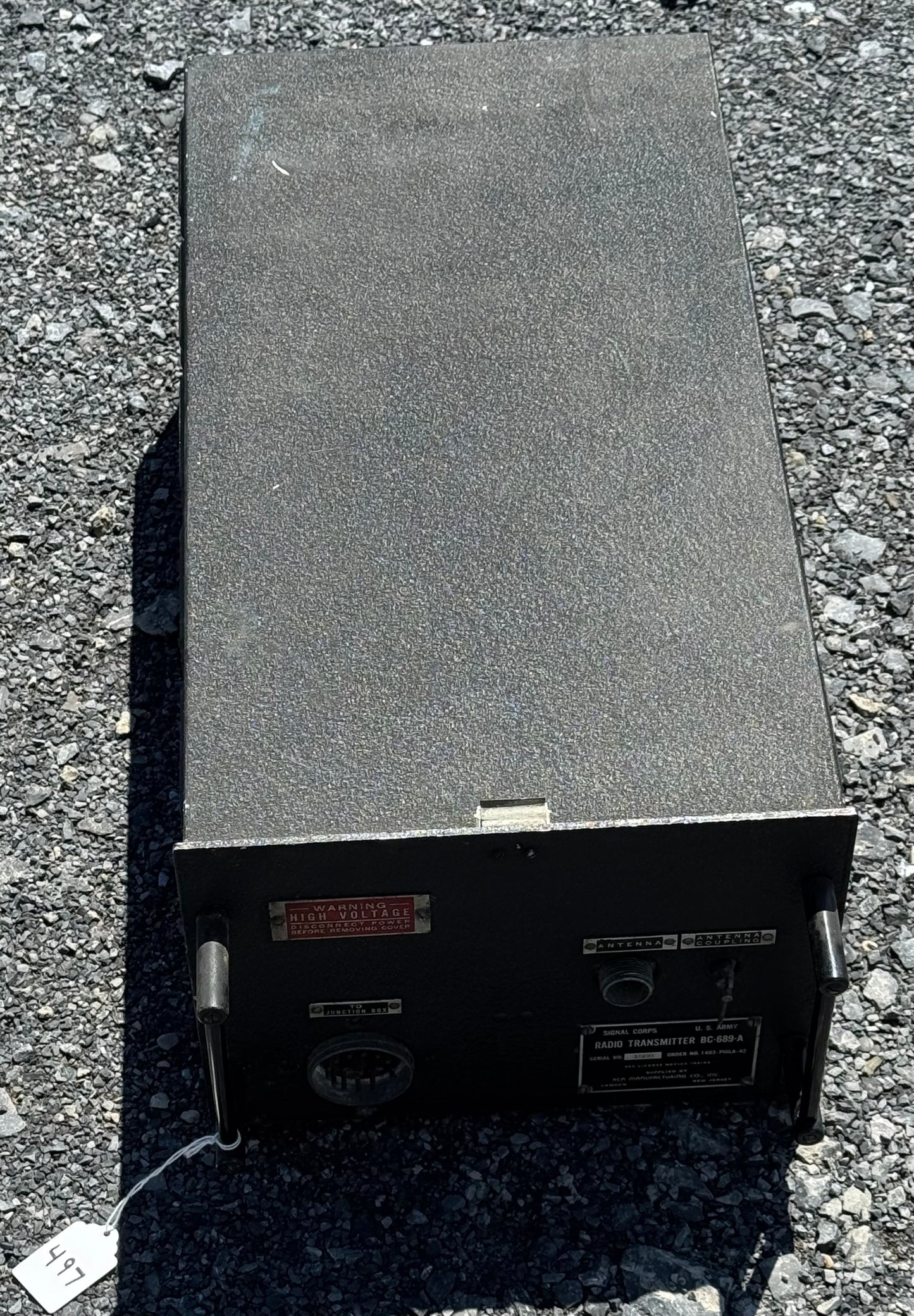 WWII-era U.S. Army Signal Corps Radio Transmitter BC-689-A