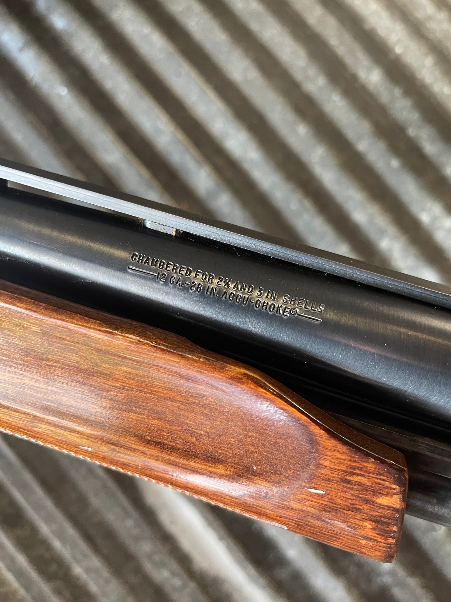 Mossberg Model 500 Engraved 12 Gauge Pump Shotgun – Gold Trigger – 28” Barrel