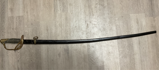 Antique U.S.Officer’s Saber Sword-Dehn & Co Baltimore-Etched Blade With Scabbard