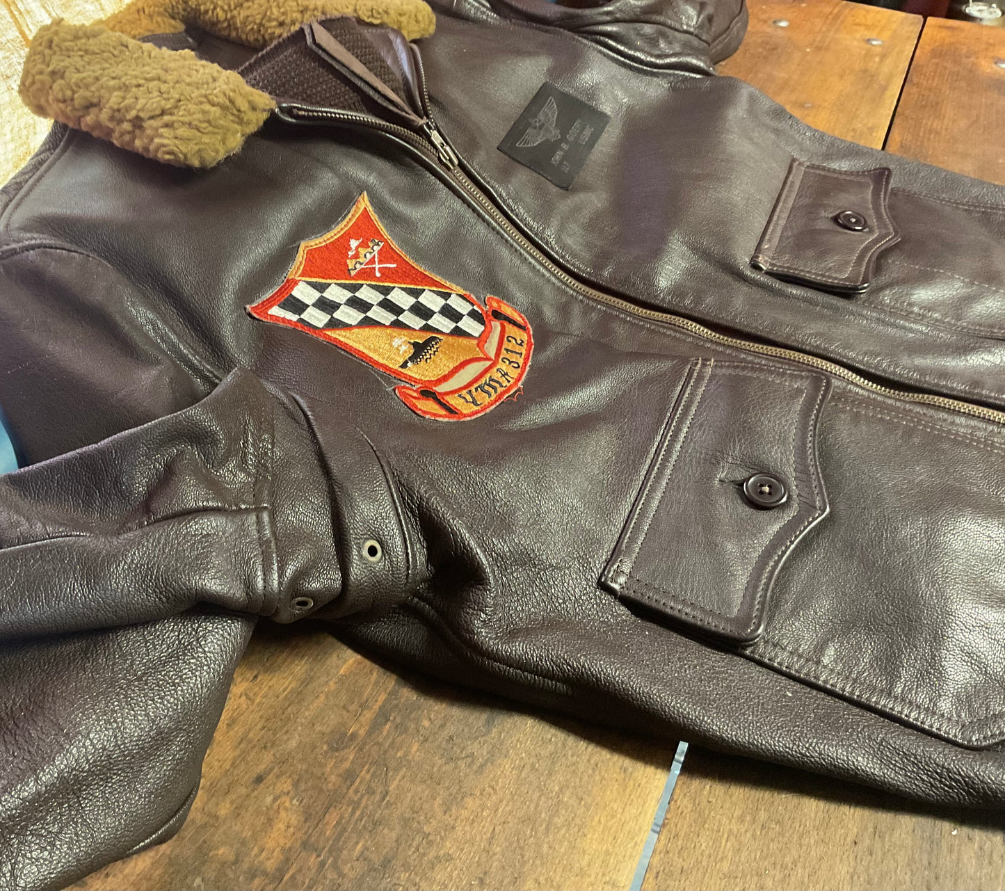 USMC Pilot G-1 Flight Jacket-Authentic and Identified to American Hero
