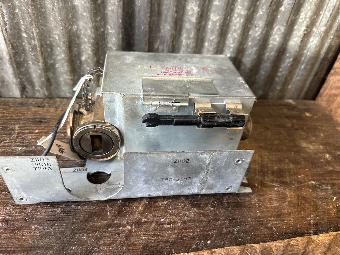 WWII U.S. Military Aircraft Radio Receiver Mounting Cradle with Shock Mount Assembly