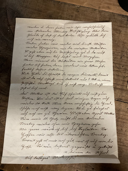 WWII German Wehrmacht Feldpost Letter & Envelope-April 1942-“Geisla”