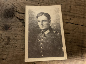 WWII German Waffen-SS Soldier Portrait Photograph-SS Uniform & Insignia