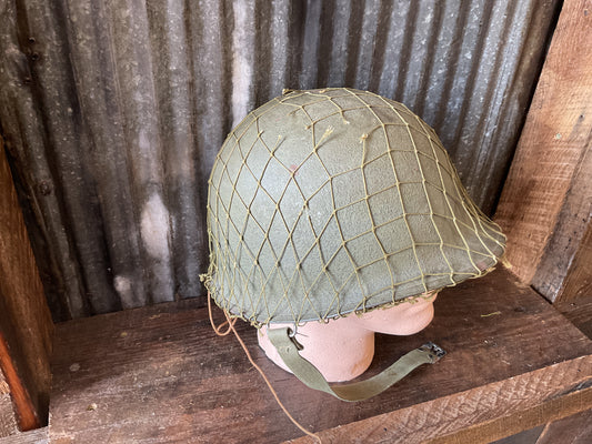 U.S. M1 Schleuter Helmet rear seem swivel bale Westinghouse Liner named