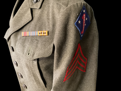 WWII USMC Enlisted Service Coat (Named)