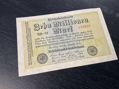 German 10 Million Mark Banknote 1923