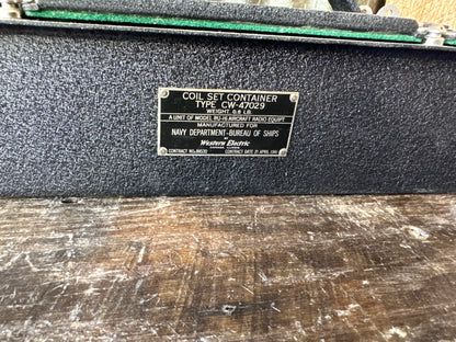 WWII U.S. Navy RU-16 Aircraft Radio Coil Set – Range D & F with CW-47029 Storage Container