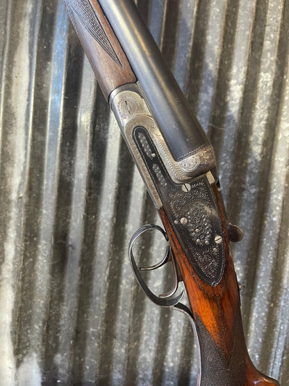 F. de Zabala Hermanos Eibar Spain 12 Gauge Side-by-Side Double Barrel Shotgun – Engraved Receiver – Double Triggers