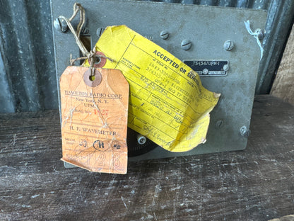 WWII TS-134/UPM-1 HF Wavemeter Dial Assembly