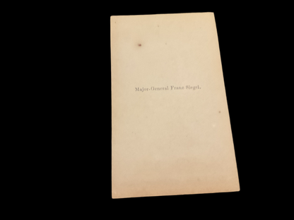 Major-General Franz Siegel CDV (Carte de Viste)