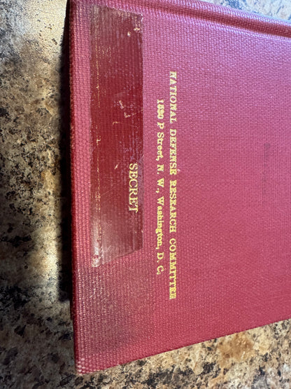 WWII U.S. Radar Survey – Airborne Radar – “SECRET” – 1945