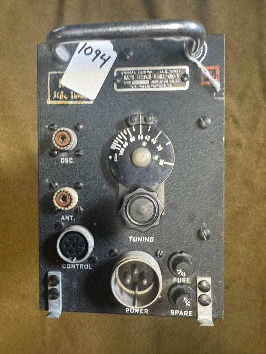 WWII U.S. Signal Corps Radio Receiver R-58A/ARQ-8 – Hallicrafters