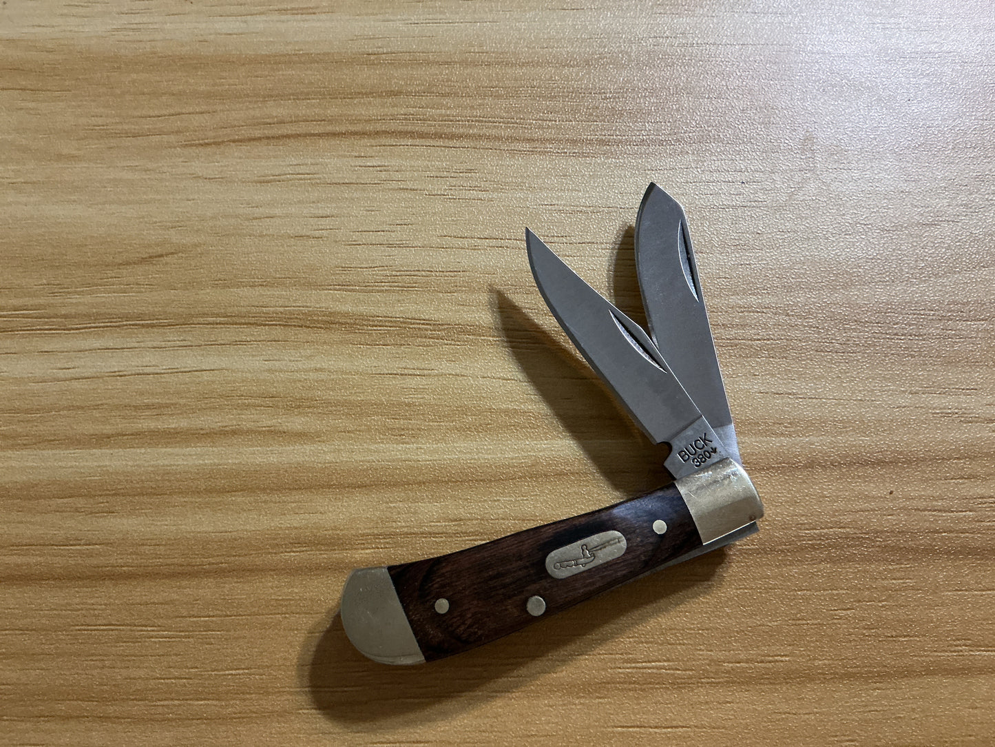 Buck 389 Canoe Pocket Knife-Wood Handle-USA Made-Excellent Condition