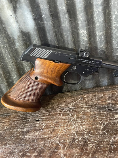 High Standard Supermatic Citation Model 102 .22 LR – Target Pistol – Original Box, 2 Magazines, Barrel Weights & Extra Grips