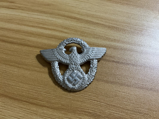 German Police-Style Cap Wreath & Eagle Insignia