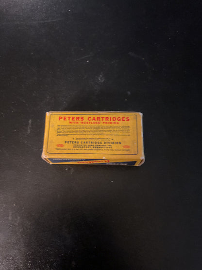 Vintage Peters Rustless .32 S&W Long 98 Grain Lead Bullet Cartridges — Full Box of 50
