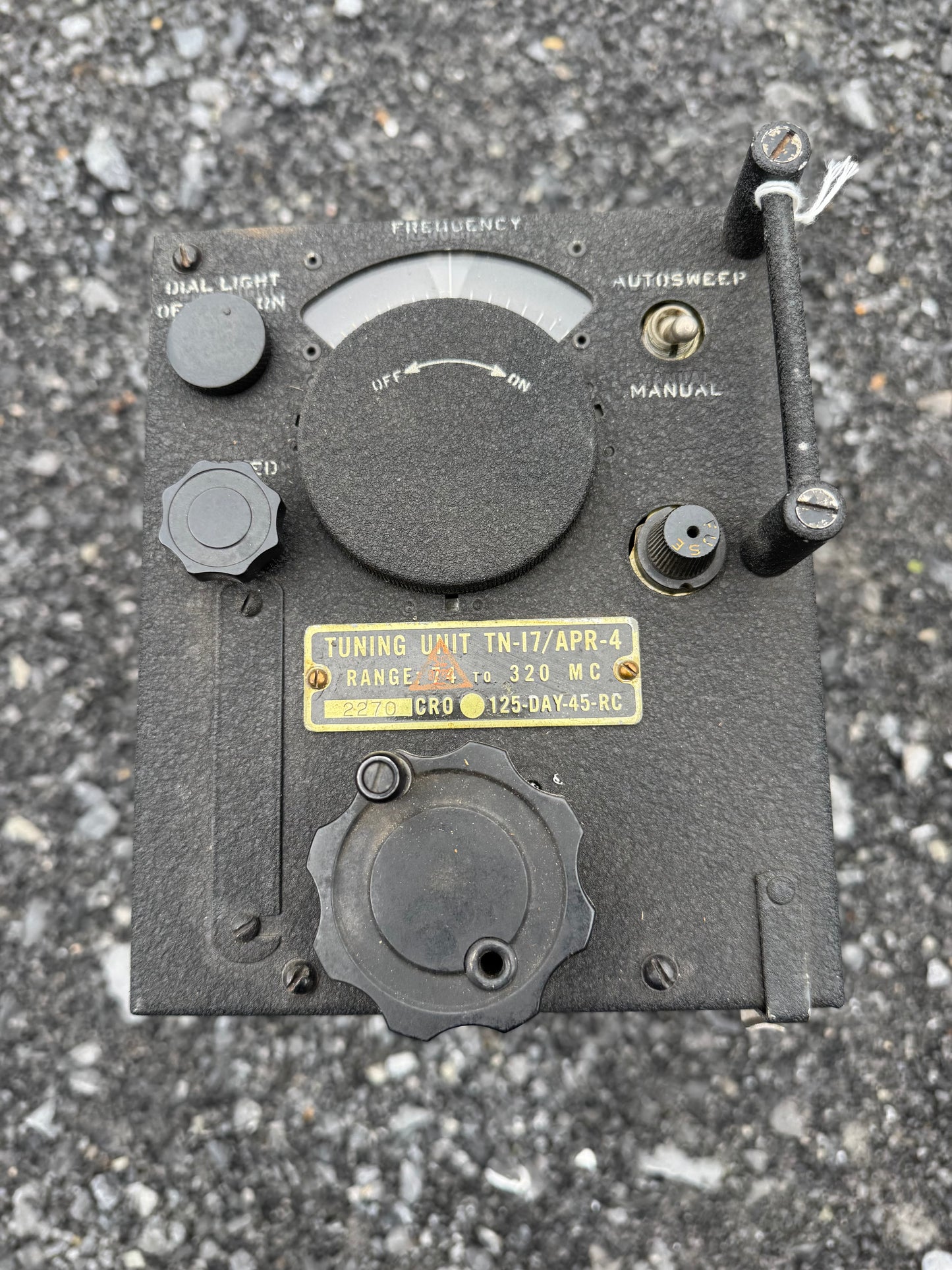 WWII APR-4 Radar Tuning Unit TN-17/APR-4
