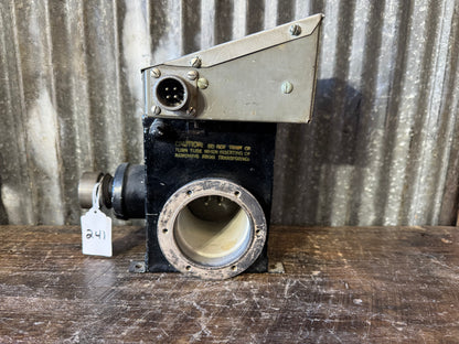 Vintage Tube Transformer Assembly with Ceramic Socket – Black Metal Housing