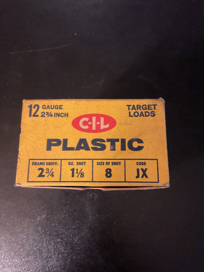 Vintage C-I-L 12 Gauge Target Loads — Full Box of 25
