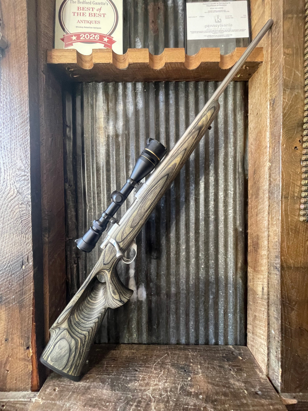Howa Model 1500 Stainless .30-06 – Boyd’s Thumbhole Laminate – Leupold Vari-X III 4.5-14x40