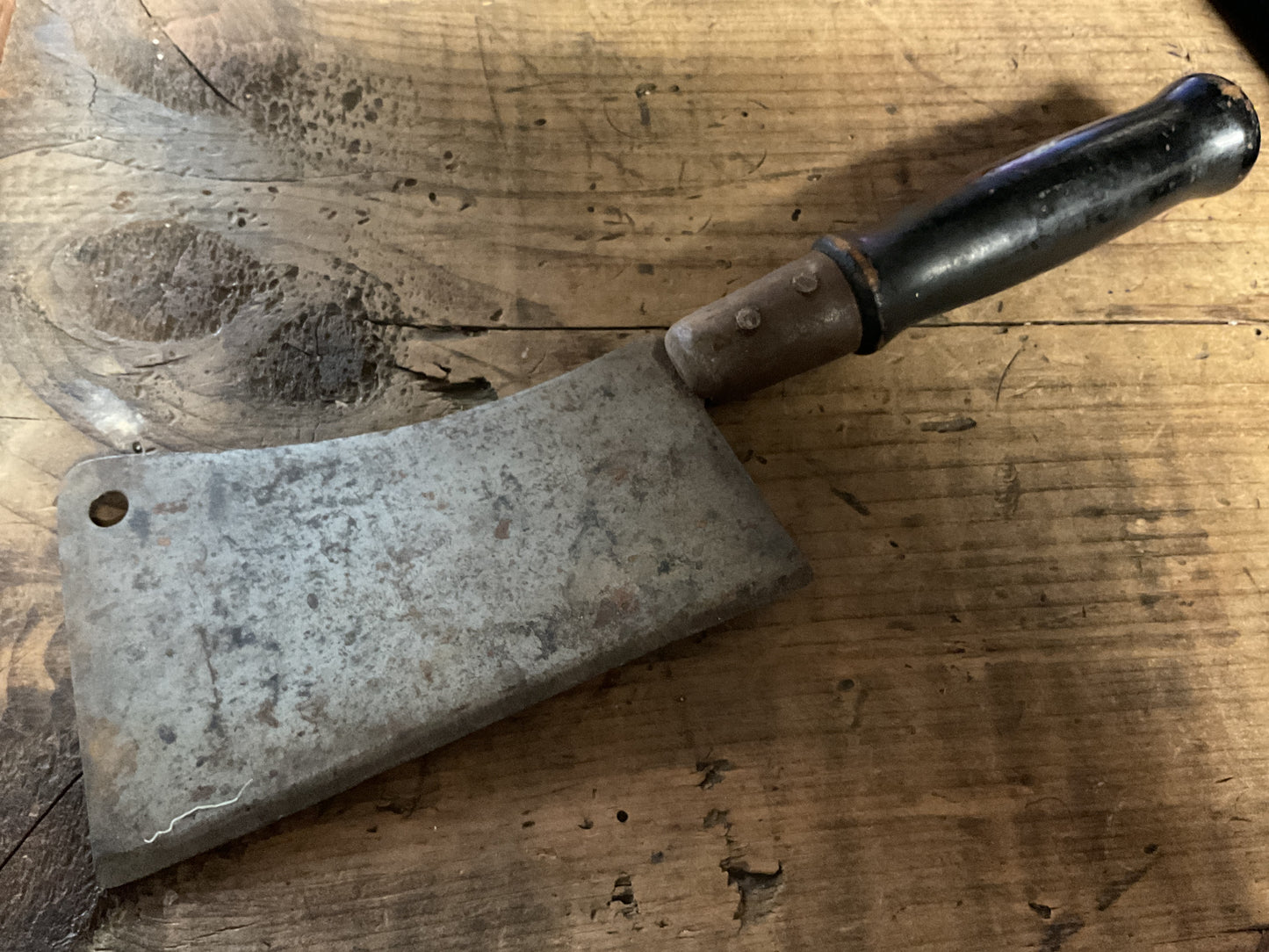 Vintage CASE Meat Cleaver-Warranted Forged Steel-Antique Butcher Cleaver