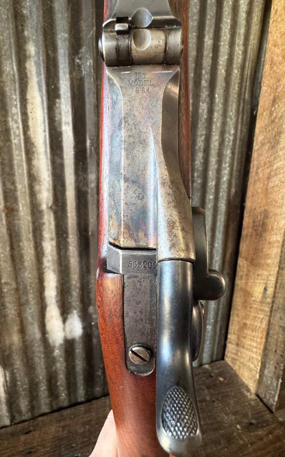 U.S. SPRINGFIELD MODEL 1884

Rod Bayonet (1888 Pattern) Trapdoor Rifle