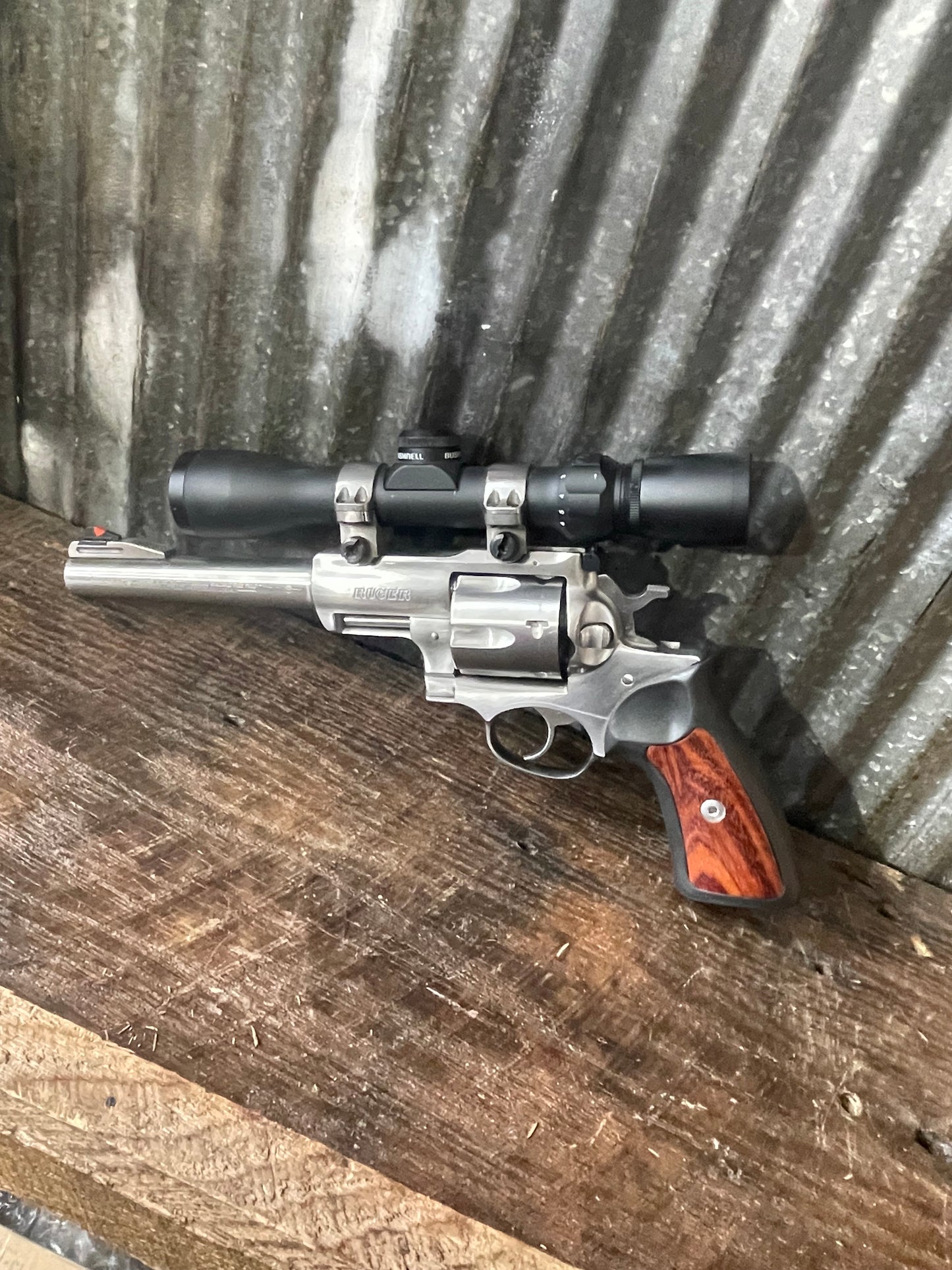 Ruger Super Redhawk .44 Magnum – Stainless – Scoped w/ Bushnell Optic