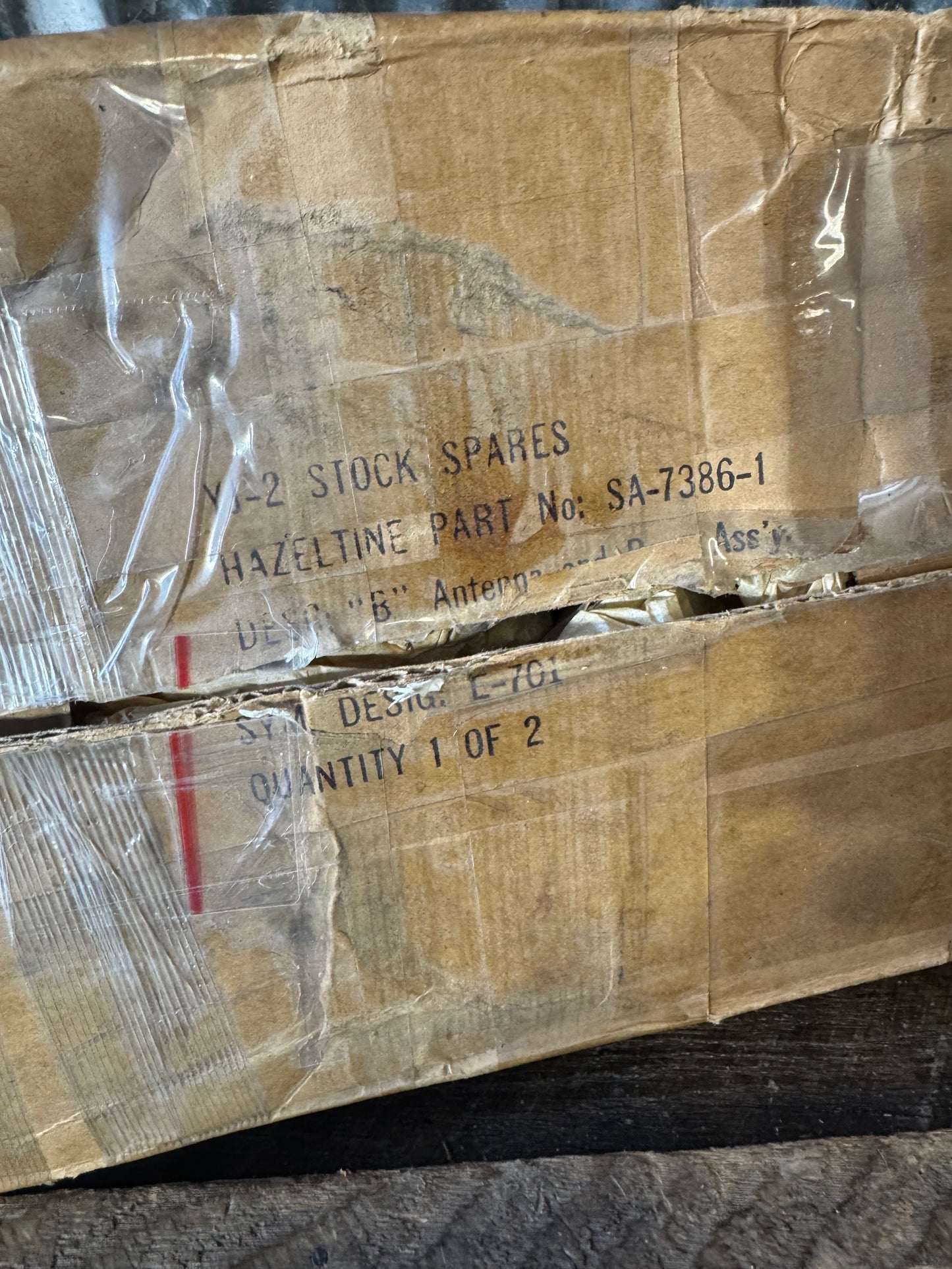 NOS Hazeltine SA-7386-1 Aircraft Antenna Assembly L-761 6” Military Radar Antenna