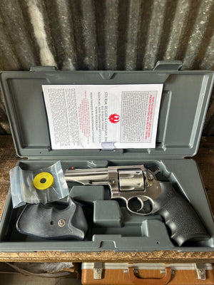 Ruger Redhawk .44 Magnum Stainless Revolver — 4” Barrel w/ Case & Paperwork