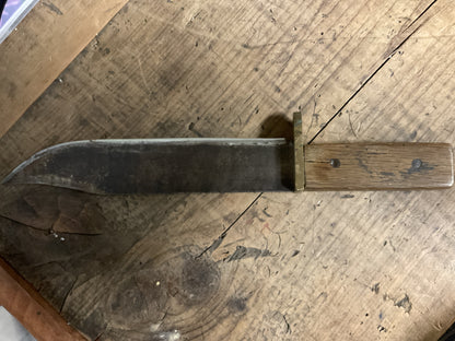 Large Handmade Bowie Knife-AFO Marked-Full Tang-Brass Guard