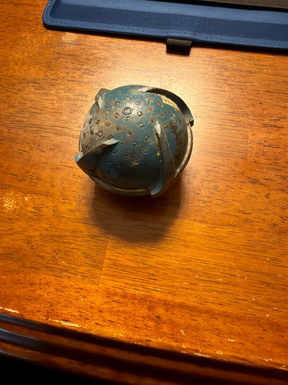 Vietnam War BLU-26/B Inert Cluster Bomblet Submunition Training Round Blue Painted Display