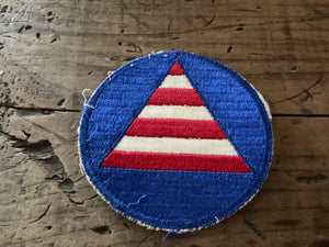 WWII U.S. Civil Defense Air Raid Warden Embroidered Patch-Citizens Defense Corps.