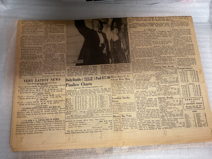 The Baltimore News Post Nov 5,1952 “Will go to Korea”