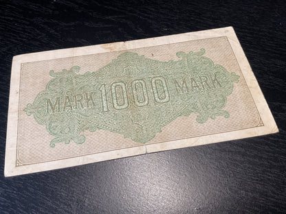 German 1000 Mark Reichs Banknote 1922