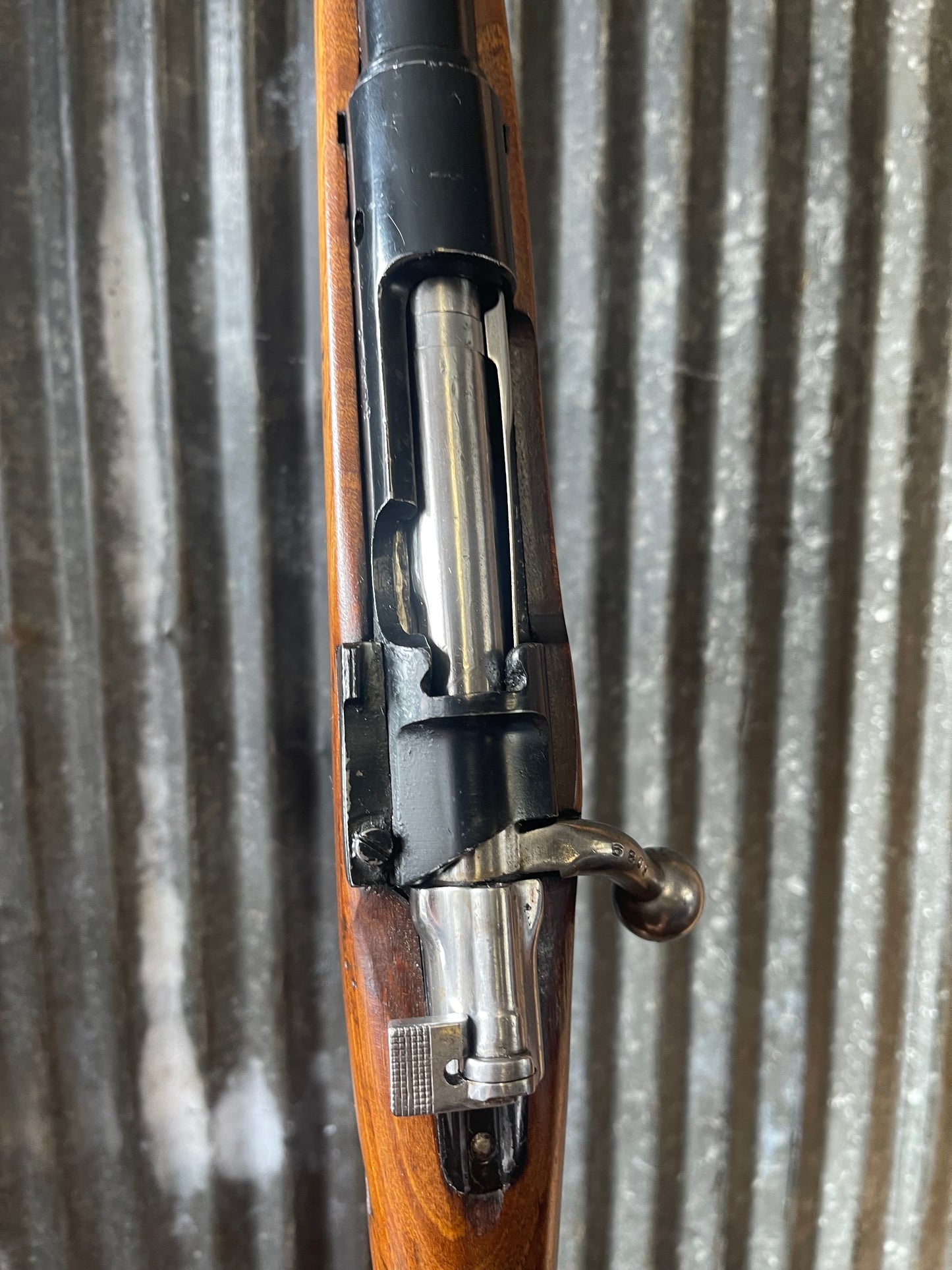 Sporterized Mauser Bolt Action Rifle – 7x57 Mauser – Reblued – Classic Hunting Conversion