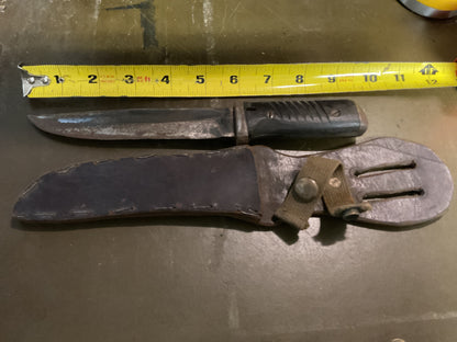 WWII Theatre Knife Small Black Handle