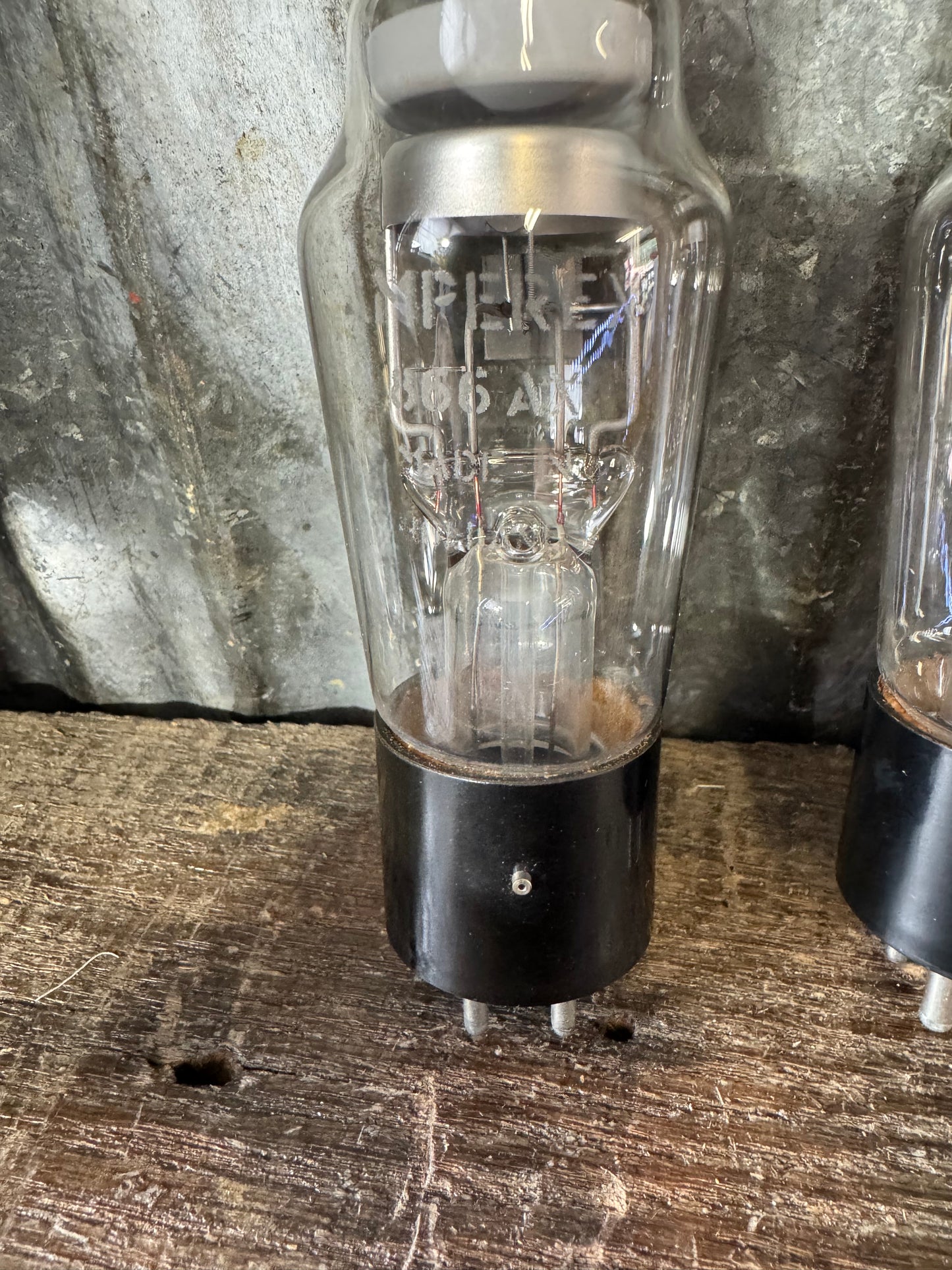 Vintage Amperex 866A Mercury-Vapor Rectifier Tubes – Lot of 3 – Large Industrial/Radio Vacuum Tubes