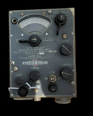 Bendix MN-28Y Remote Control Unit – WWII Aircraft Radio / Compass Control Panel