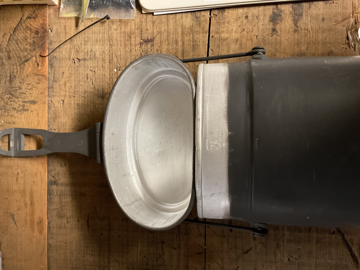 Repro WWII German M31 Mess Kit-MZ 1940 Marked-Field Gear Kochschirr Display