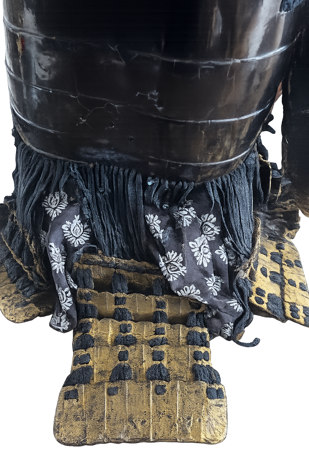 Original Japanese Samurai Armor with Maru ni Daki Omodaka Clan Crest