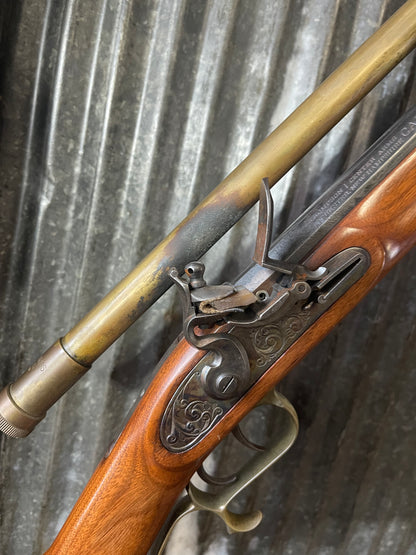 Thompson/Center Hawken .50 Caliber Muzzleloader – Lyman 4x Scope – Brass Accessories