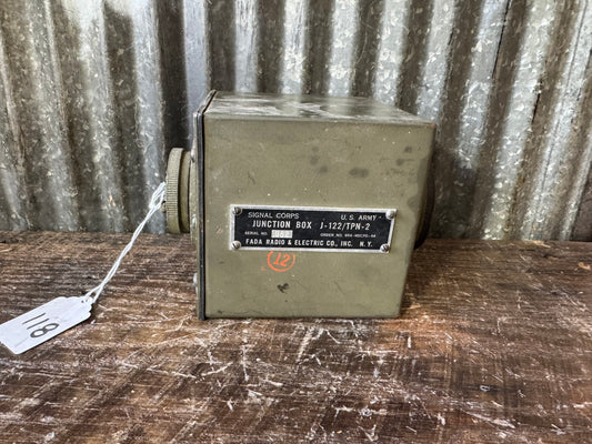 U.S. Army Signal Corps Junction Box J-122/TPN-2 – WWII Radar Equipment