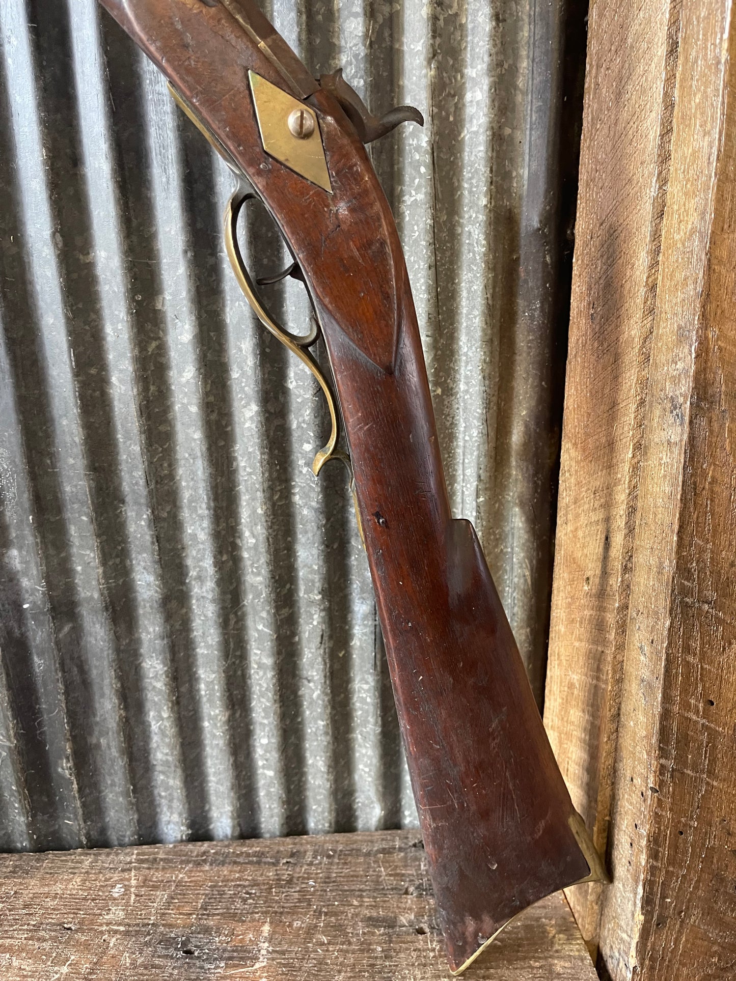 .36 Cal Percussion Rifle – R.R. Thurston Olean NY Barrel – Antique Muzzleloader