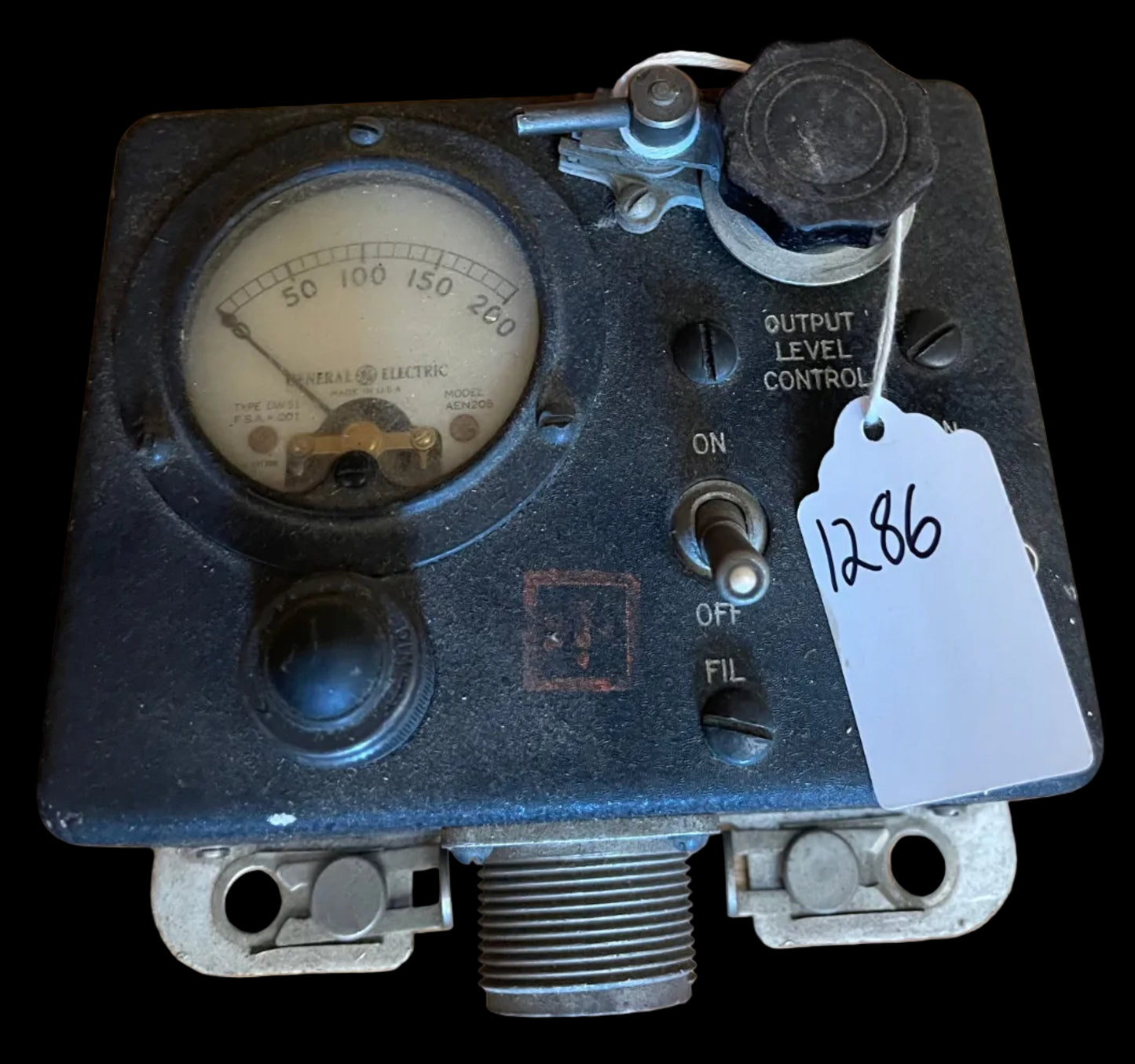 WWII U.S. Army Signal Corps Control Unit C-58/APT-1 – Delco Radio Aircraft Radio Control