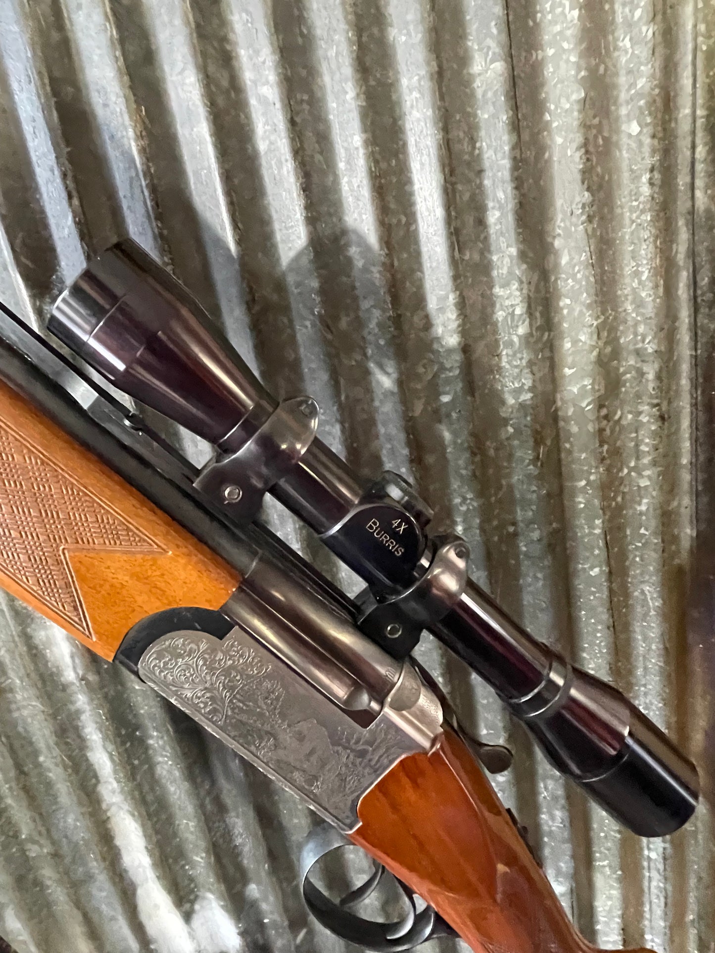 Italian Combination Gun – 12 Gauge Over .222 Remington – Arms Sport Import – Burris Scope