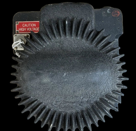 WWII U.S. Radar Magnetron / Transmitter Unit – Heavy Finned Assembly – High Voltage RF Component