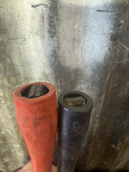 Vintage Amphenol Two-Pin Test Lead Cable with Red & Black Insulated Clips